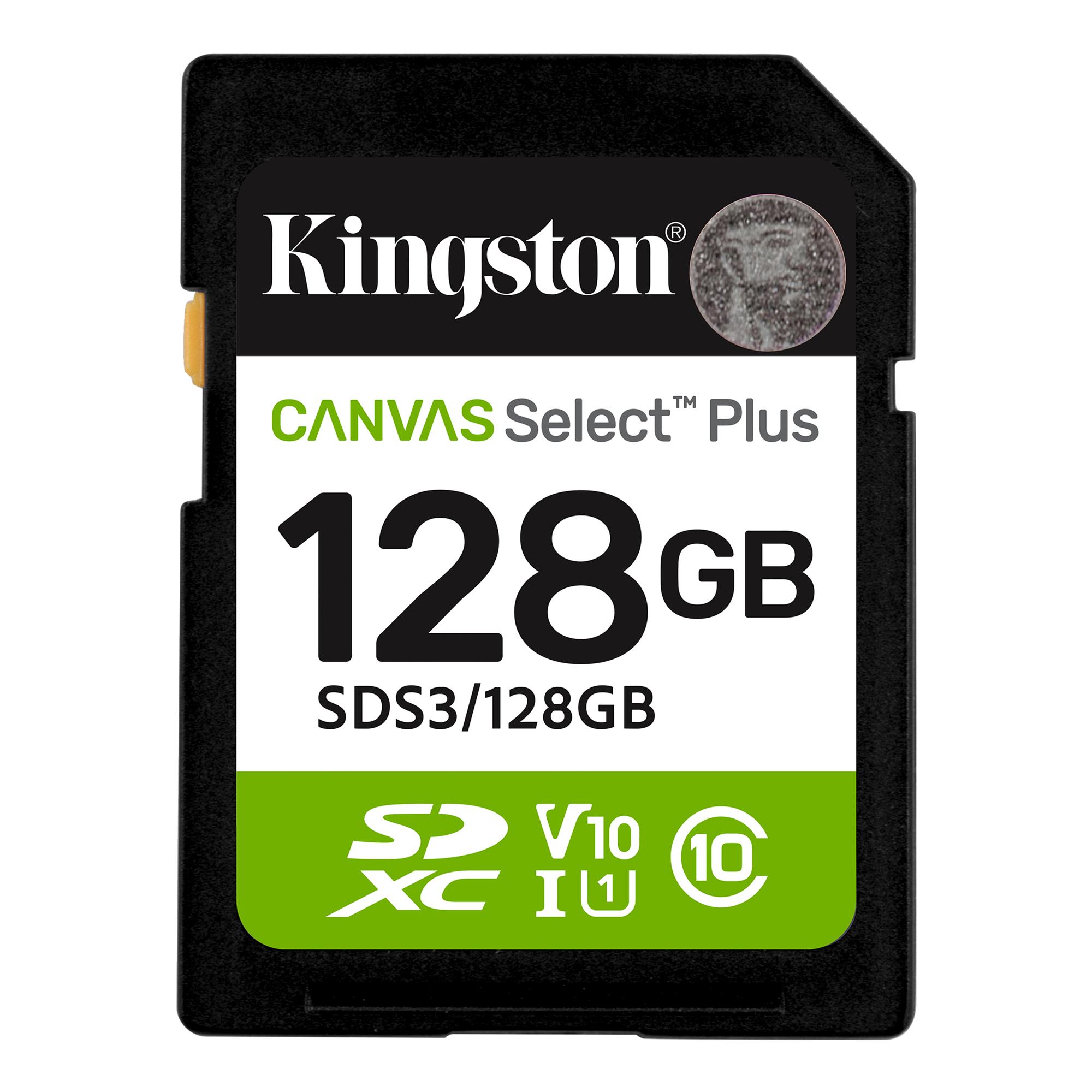 Карта пам`яті SDXC 128GB UHS-I Class 10 Kingston Canvas Select Plus R150MB/s (SDS3/128GB)