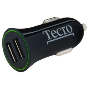 Автомобільний зарядний пристрій Tecro (2USBх2.1A) Black (TCR-0221AB)
