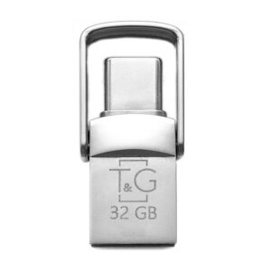 Флеш-накопичувач USB 2.0 32GB Type-C T&G 104 Metal Series Silver (TG104TC-32G)