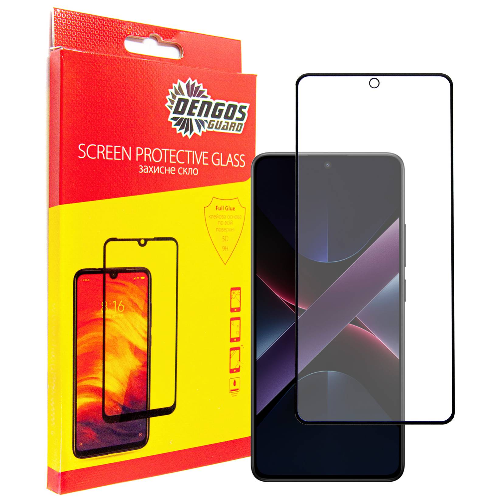 Захисне скло Dengos для Poco X7 Pro Black Full Glue (TGFG-393)