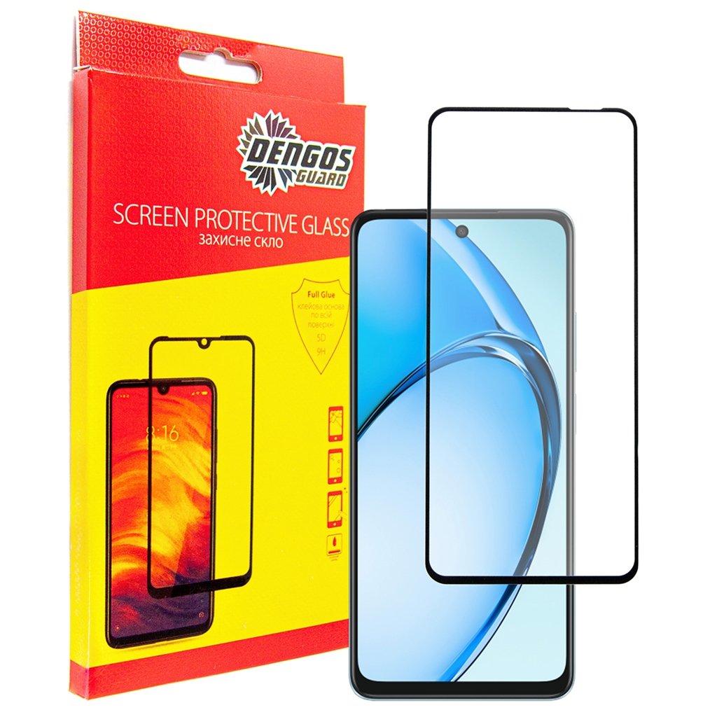 Захисне скло Dengos для Oppo A20 Black Full Glue (TGFG-404)