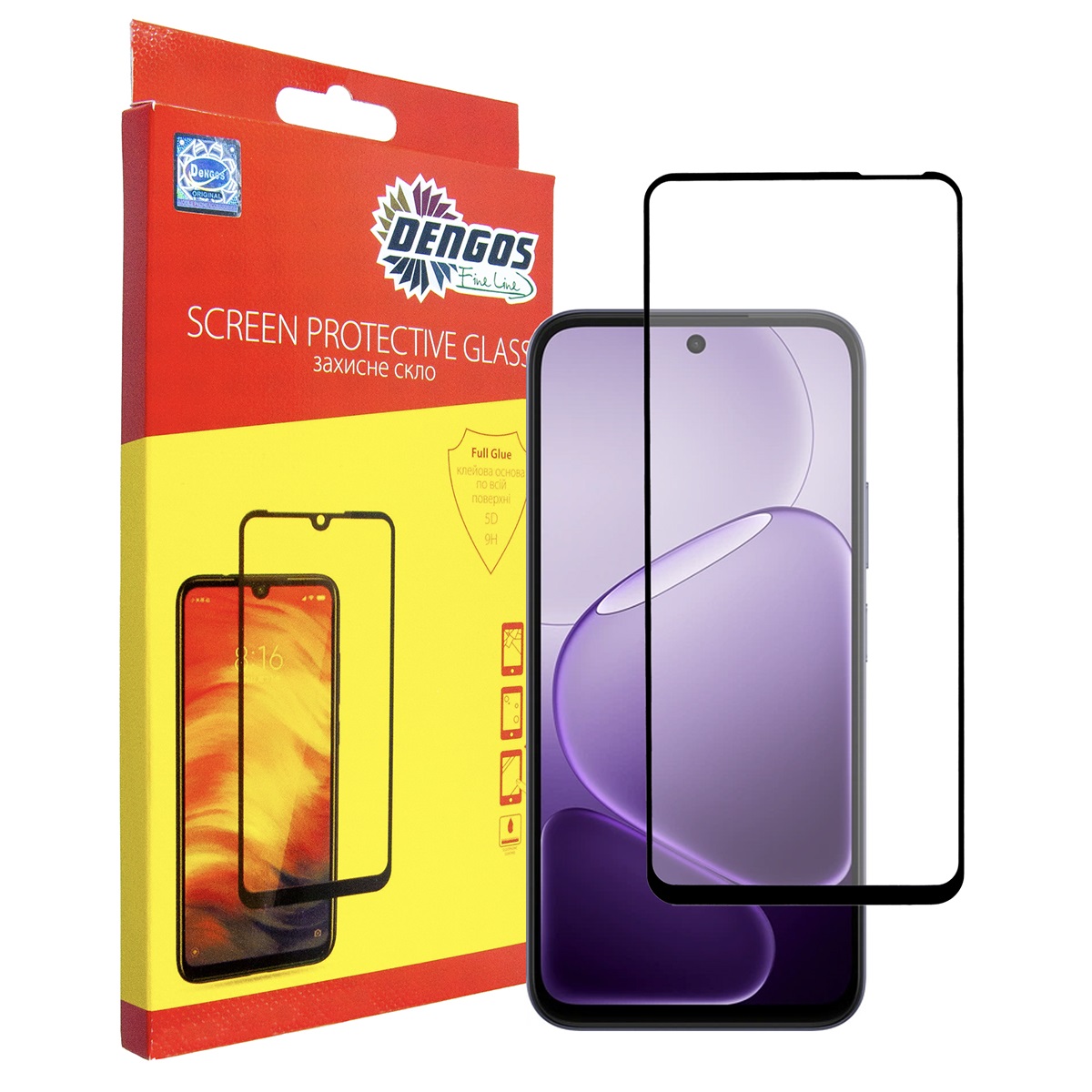 Захисне скло Dengos для Oppo A6x 4G/A6k 4G/A6 4G Black Full Glue (TGFG-438)