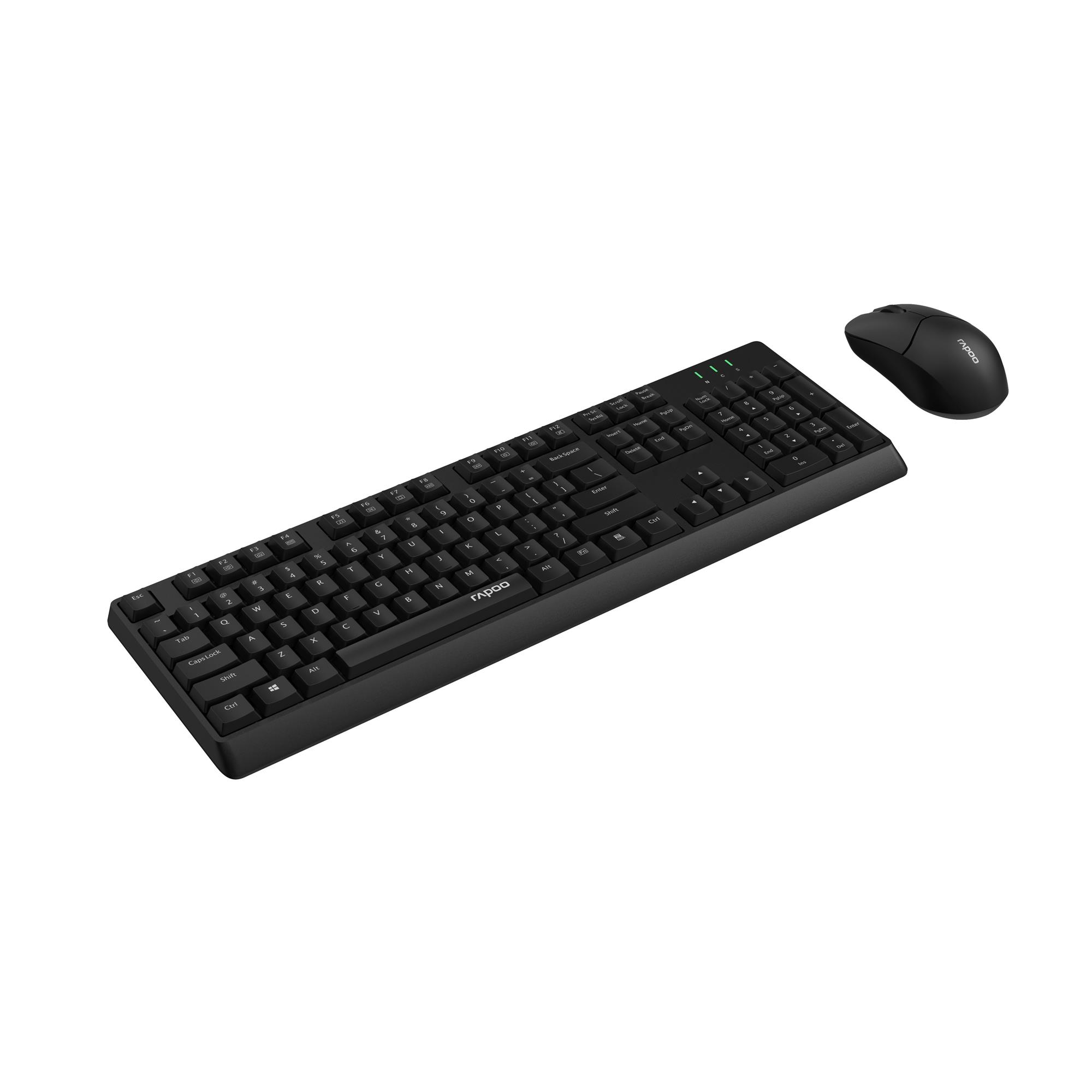 Комплект (клавіатура, миша) бездротовий Rapoo X1500 Wireless Black