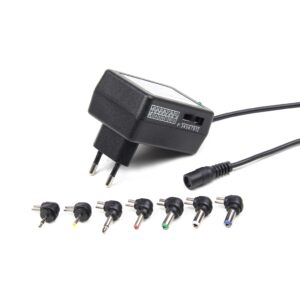 Мережевий зарядний пристрій EnerGenie (1USBx2A) Black (EG-MC-009) + універсальний кабель