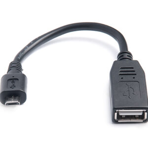 Кабель REAL-EL USB - micro USB V 2.0 (F/M), 0.1 м, чорний (EL123500014)