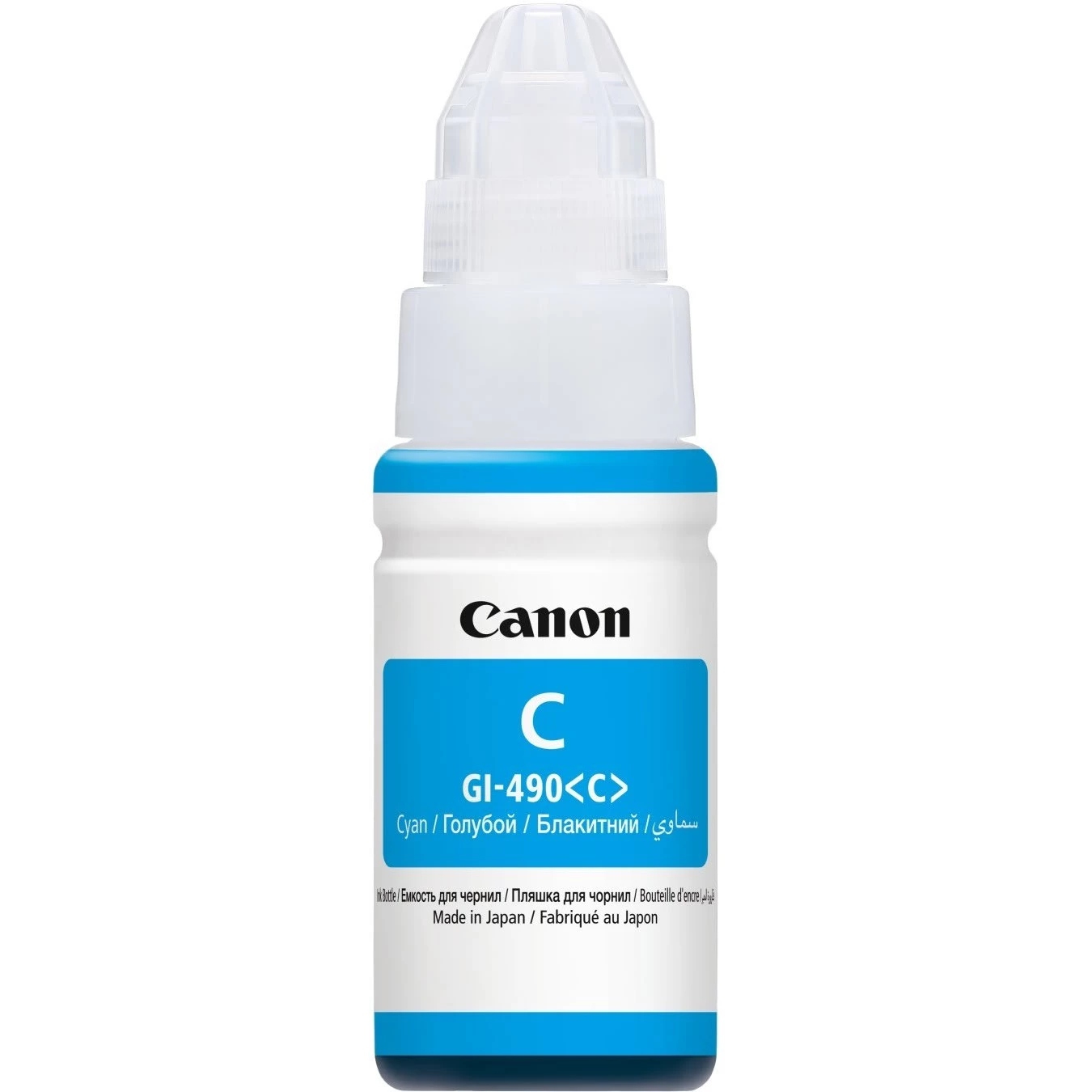 Чорнило Canon GI-490 Pixma G1400/G2400/G3400 (Cyan) (0664C001) 70мл