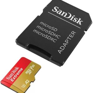 Карта пам`ятi MicroSDXC 128GB C10 UHS-I SanDisk Extreme V30 U3 R190/W90MB/s + SD (SDSQXAA-128G-GN6MA)