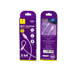 Кабель SkyDolphin S22L Soft Silicone USB - Lightning (M/M), 1 м, Violet (USB-000600)