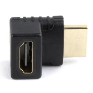 Адаптер Cablexpert HDMI - HDMI, M/F, Г-подібний, чорний (A-HDMI270-FML) пакет
