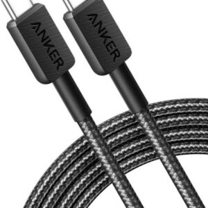 Кабель Anker 322 USB-C - USB-C, 0.9 м, Black (A81F5G11)