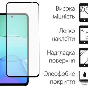 Захисне скло Dengos для Xiaomi Redmi 13 4G Black Full Glue (TGFG-361)