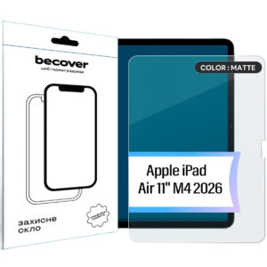 Захисне скло BeCover Matte Anti-Glare для Apple iPad Air 11" M4 2026 (715171)
