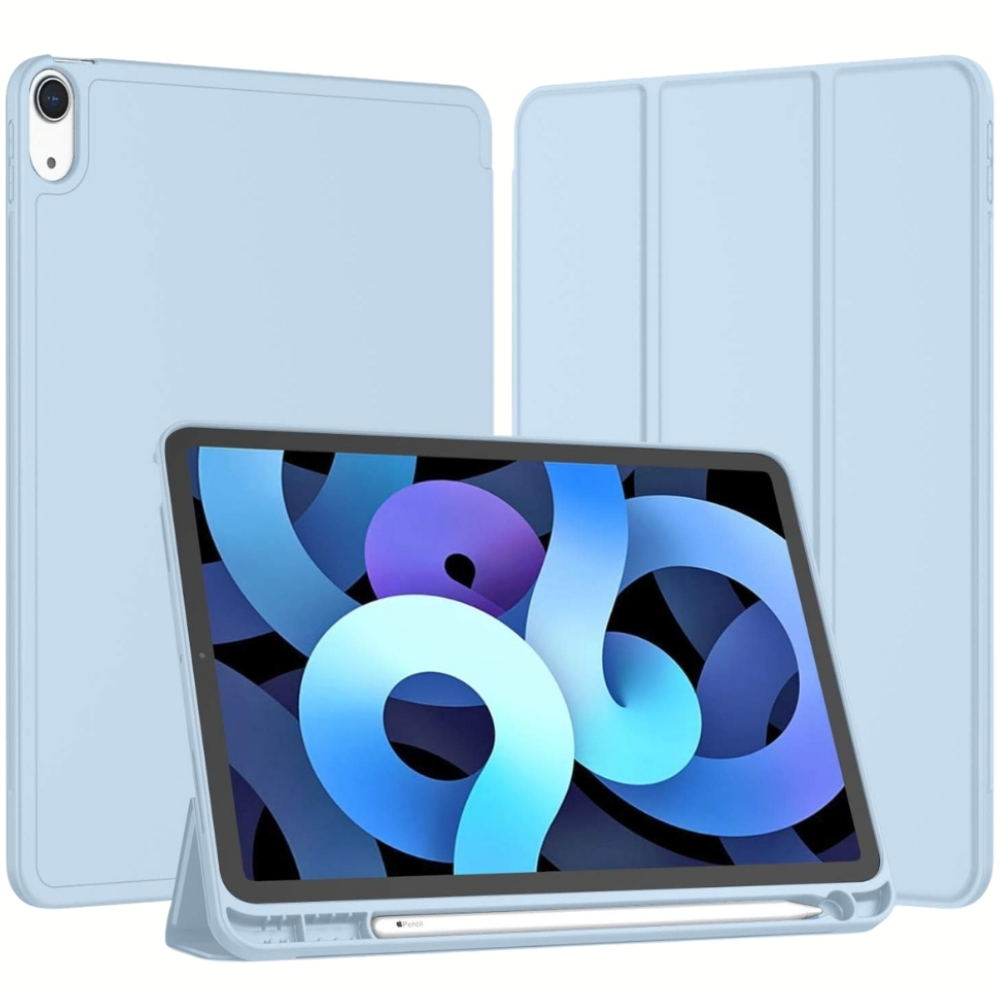 Чохол BeCover Tri Fold Soft TPU з кріпленням Apple Pencil для Apple iPad Air 11" M4 2026 Light Blue (715232)