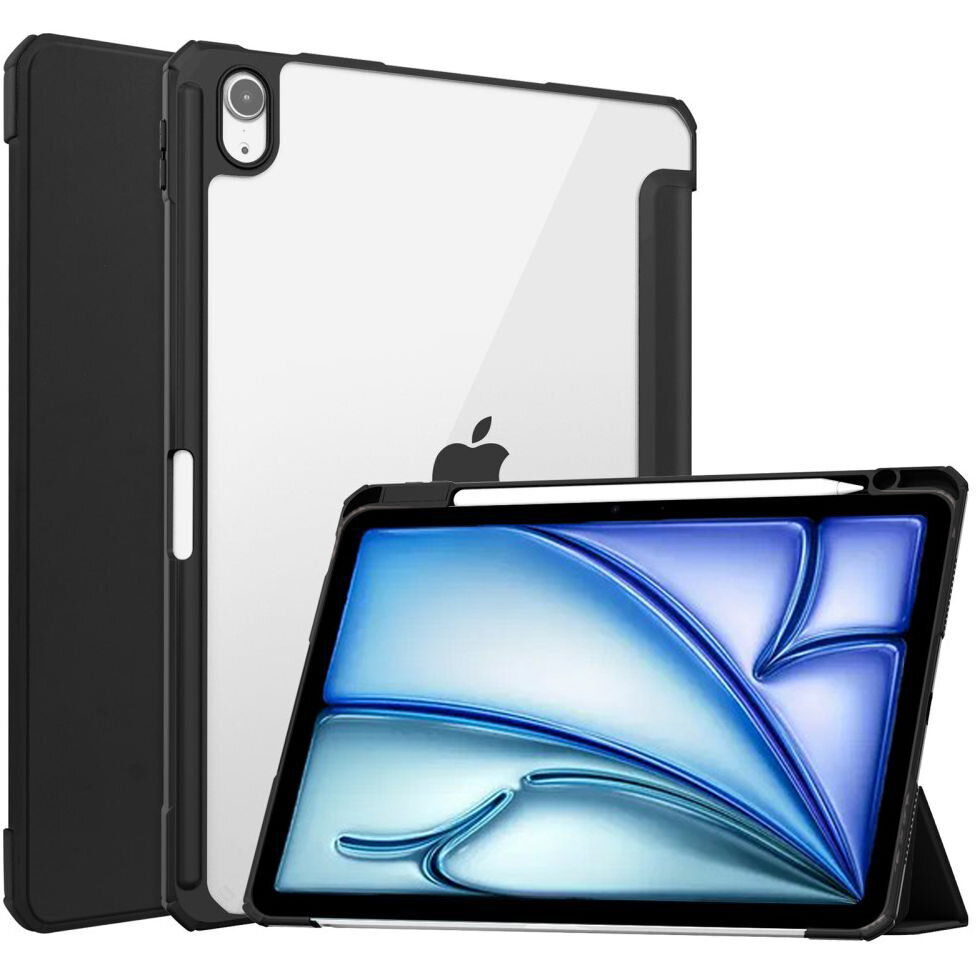 Чохол-книжка BeCover Soft Edge TPU з кріпленням Apple Pencil для Apple iPad Air 11" M4 2026 Black (715255)