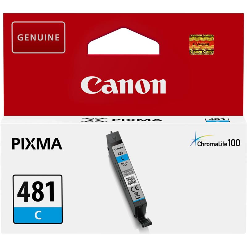 Картридж Canon (CLI-481) Pixma TS6140/8140/9140/TR8540/7540 (2098C001) Cyan