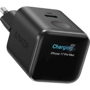 Мережевий зарядний пристрій Anker Nano Charger 45W USB-C Smart Display Black (A121DG11)