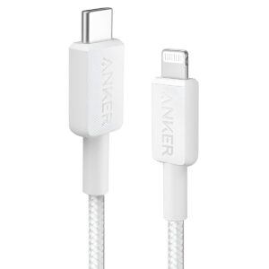 Кабель Anker 322 USB-C - Lightning, 0.9 м, White (A81B5H21/A81B5G21)