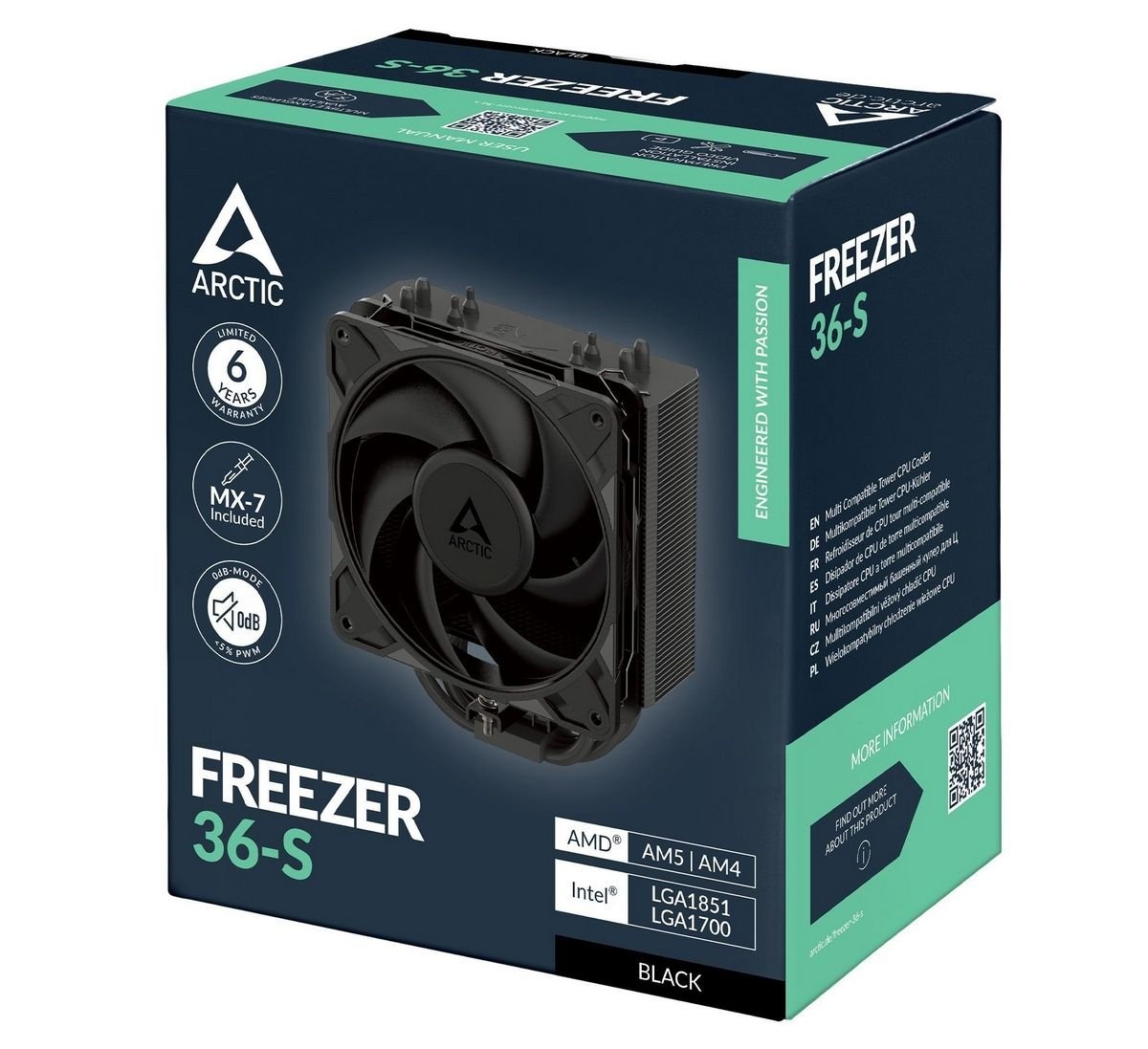 Кулер процесорний Arctic Freezer 36S Black (ACFRE00196A)