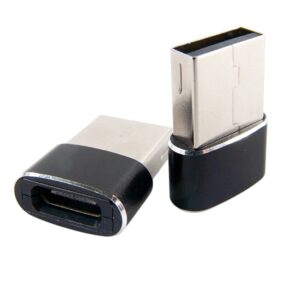 Адаптер Dengos USB-USB Type-C Black (ADP-021)