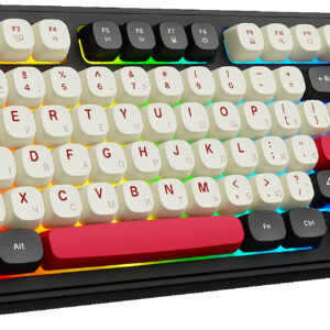 Клавіатура бездротова Ajazz AF98 Plus Black Shark Red (AF98-PLUS-BSR)