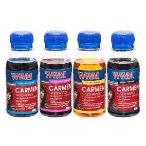 Комплект чорнил WWM Universal Carmen для Сanon серий PIXMA iP/iX/MP/MX/MG В/C/M/Y(CARMEN/SET.4-2) 4*100