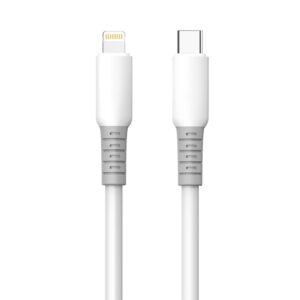 Кабель ColorWay USB Type-C - Lightning (M/M), liquid silicone, 3А, 1 м, White (CW-CBPDCL093-WT)