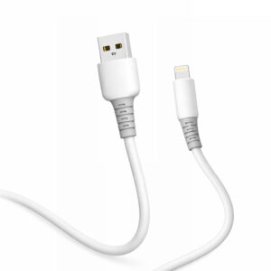 Кабель ColorWay USB - Lightning (M/M), liquid silicone, 3А, 1 м, White (CW-CBUL093-WT)