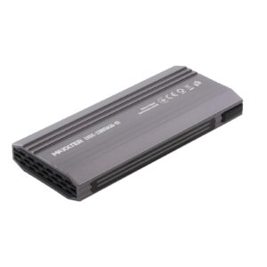 Зовнішня кишеня Maxxter M.2 NVMe PCIe, USB 3.1 Type-C Gen2, RGB, Metal, Black (EHDE-2280SRGB-01)