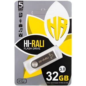 Флеш-накопичувач USB3.0 32GB Hi-Rali Shuttle Series Silver (HI-32GB3SHSL)