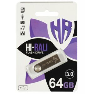 Флеш-накопичувач USB3.0 64GB Hi-Rali Shuttle Series Silver (HI-64GB3SHSL)