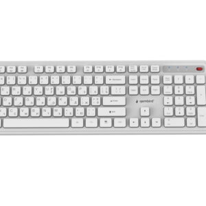 Комплект (клавіатура, миша) бездротовий Gembird KBS-WPS-01-W-CYRL White
