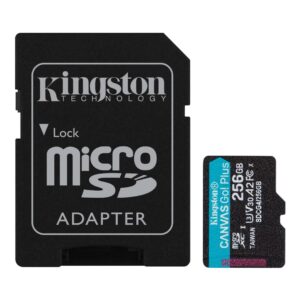Карта пам`яті MicroSDXC 256GB UHS-I/U3 Class 10 Kingston Canvas Go! Plus R200/W160MB/s + SD-адаптер (SDCG4/256GB)