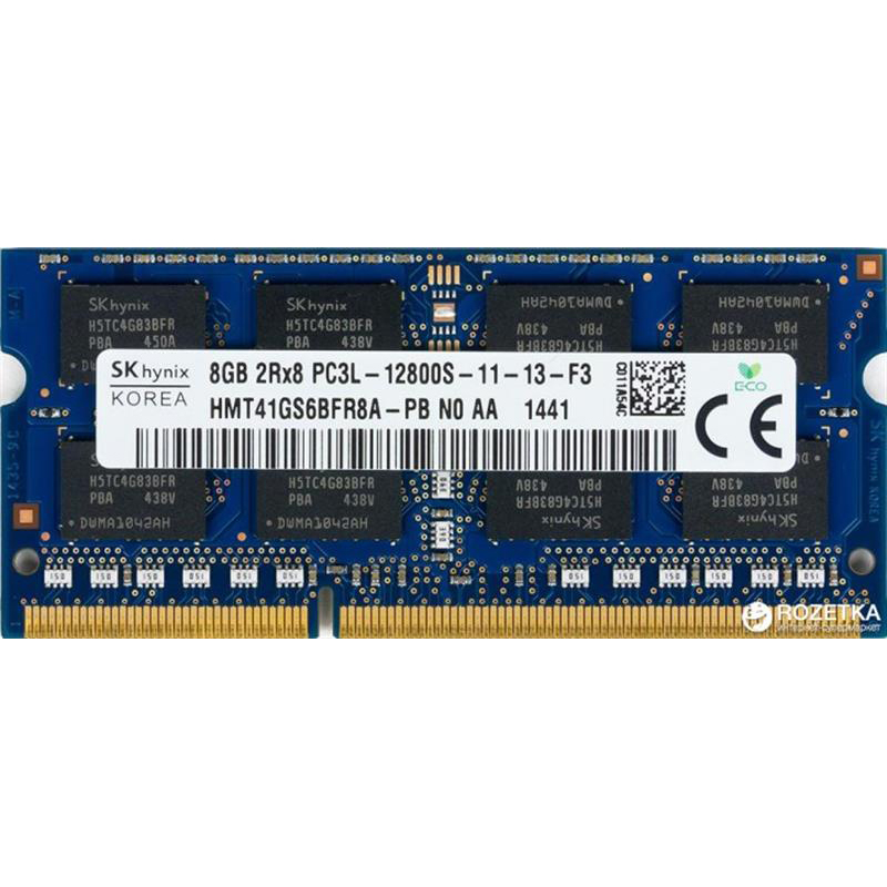 Модуль пам`ятi SO-DIMM DDR3L 8GB/1600 Hynix (HMT41GS6BFR8A-PB)