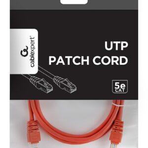 Патч-корд UTP Cablexpert (PP12-1.5M/R) літий, 50u "штекер із засувкою, 1.5 м, червоний