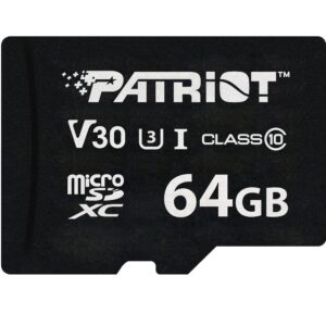 Карта пам`ятi MicroSDXC 64GB UHS-I/U3 Class 10 Patriot VX R90/W80MB/s (PSF64GVX31MCX)