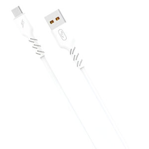 Кабель SkyDolphin S07T TPE High Elastic Line USB - USB Type-C (M/M), 1 м, White (SDUSB-000595)