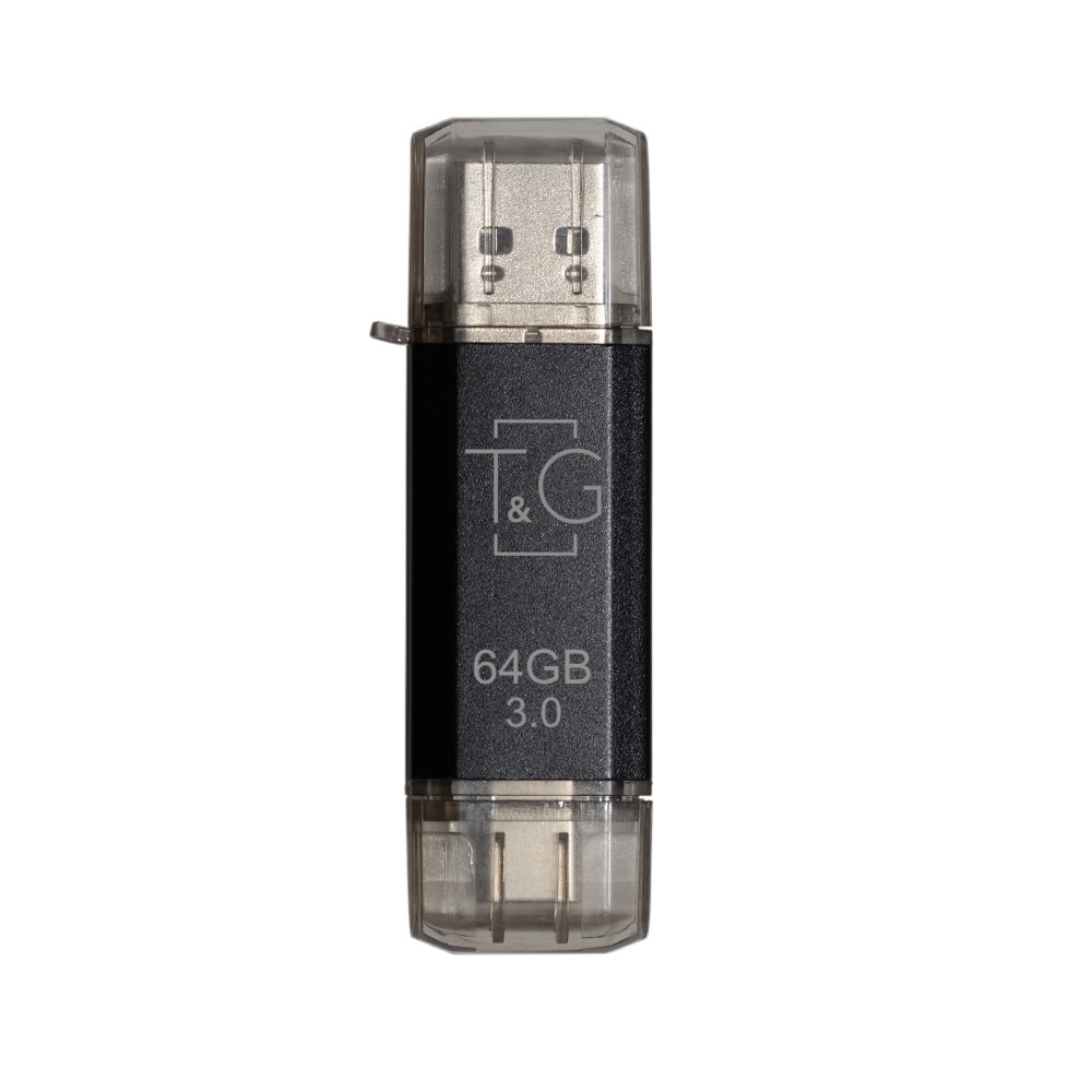 Флеш-накопичувач USB 3.0 64GB Type-C T&G 009 Star Series Black (TG009TC-64GBK3)