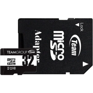 Карта пам`ятi MicroSDHC 32GB UHS-I Class 10 Team Black + SD-adapter (TUSDH32GCL10U03)