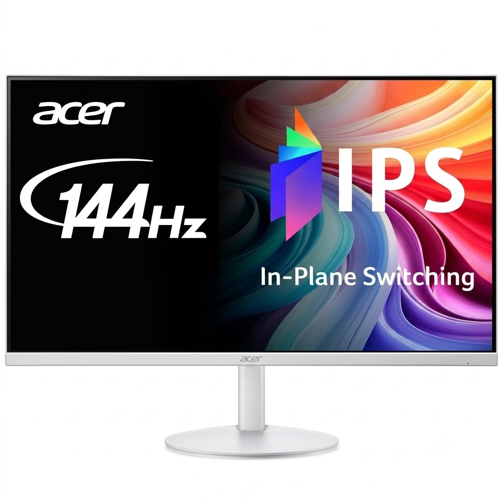 Монітор 27" Acer SA273P1wmix (UM.HS3EE.102) IPS White 144Hz