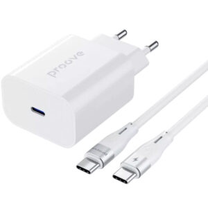 Мережевий зарядний пристрій Proove Rapid 20W White (WCRP20012102) + кабель Lightning