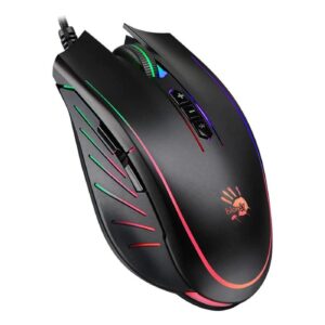 Миша Bloody Q81 Neon XGlide Curve Black